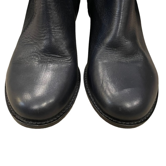 Vanessa Bruno Black Leather Over the Knee Boots - Picture 5 of 10